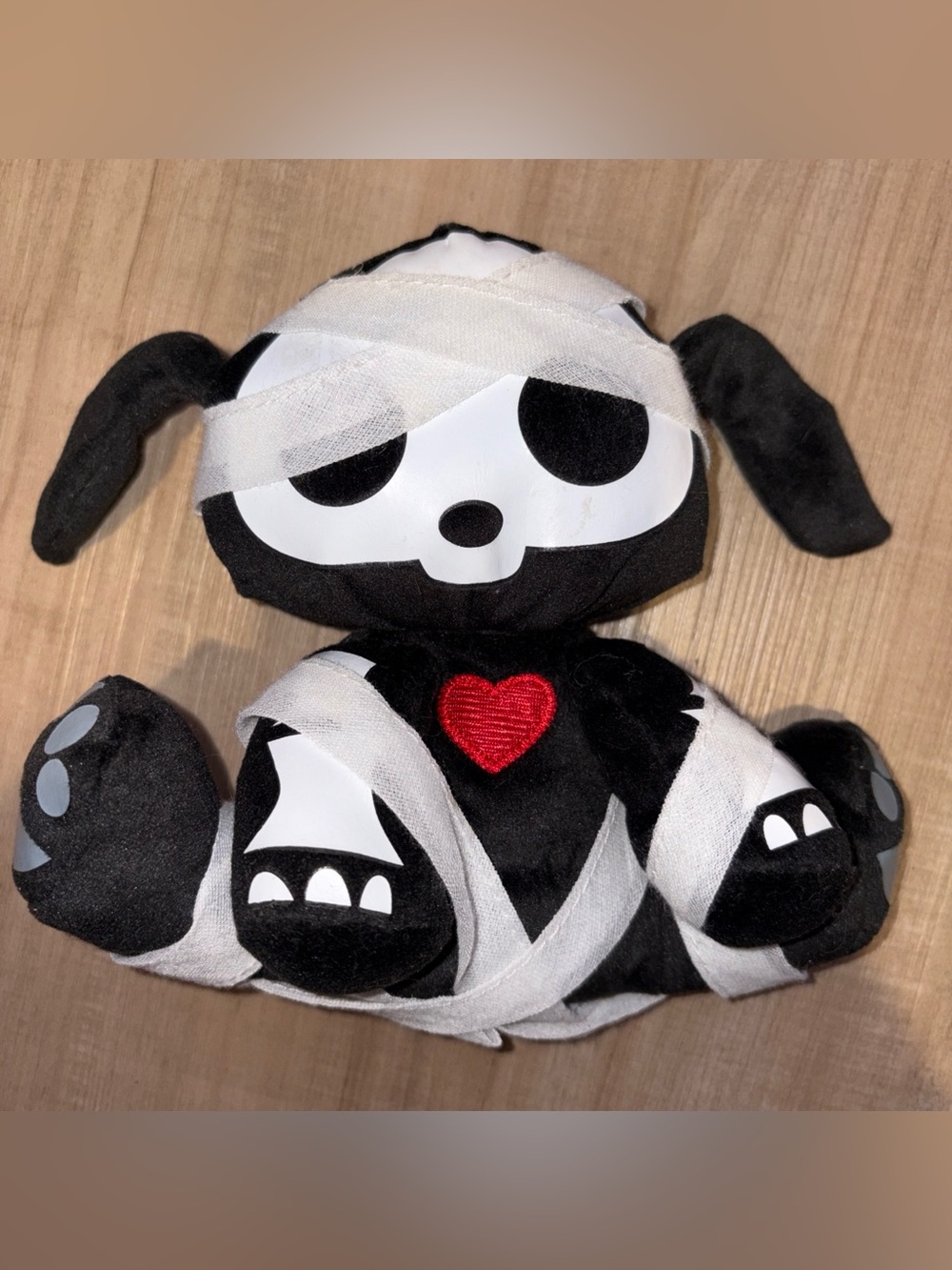 Skelanimals Dax the Dog  Mummy Plush 6” 2009 - Some Wear Read Description